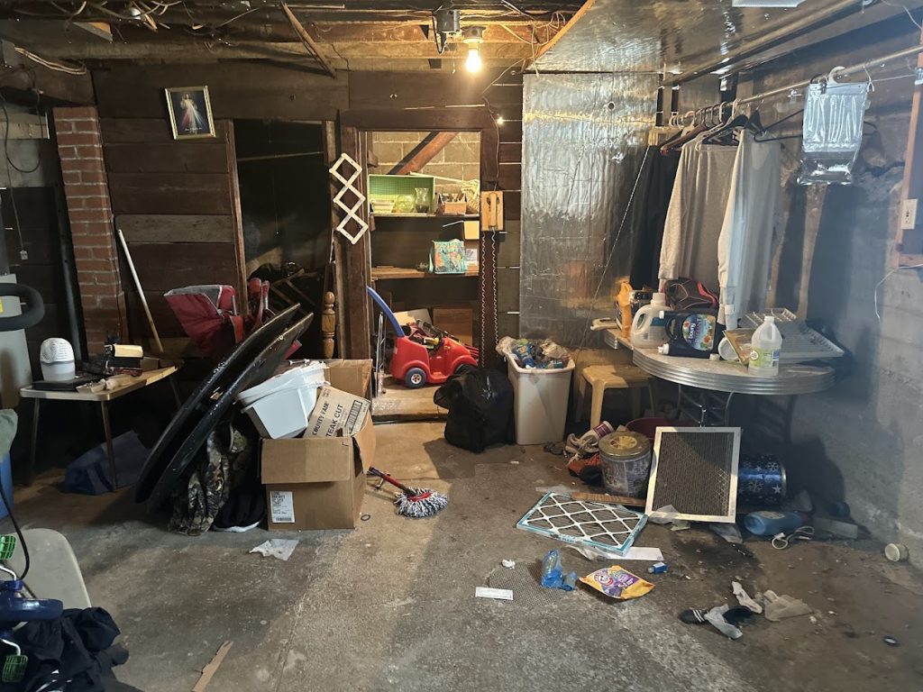 Basement cleanout service by Pro Junk Dispatch, clearing clutter and unwanted items